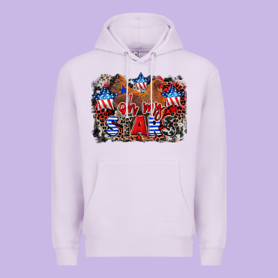 Oh My Stars Chicken 4th Of July Premium Hoodie Designed By Cowgirlartshop