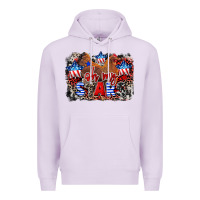 Lilac Oh my stars chicken 4th of july Premium Hoodie - CowGirlArtShop