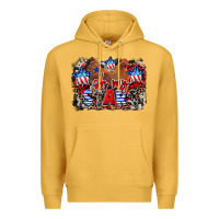 Mustard Oh my stars chicken 4th of july Premium Hoodie - CowGirlArtShop