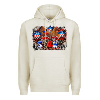 Oatmeal Heather Oh my stars chicken 4th of july Premium Hoodie - CowGirlArtShop