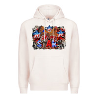 Pale Pink Oh my stars chicken 4th of july Premium Hoodie - CowGirlArtShop