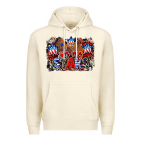 Sandshell Oh my stars chicken 4th of july Premium Hoodie - CowGirlArtShop