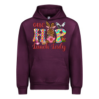 Mauve Wine One hip lunch lady Urban Hoodie - Neo Western
