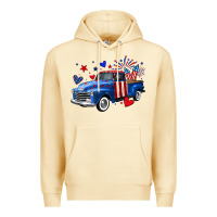 Pina Colada 4th of July American flag truck Premium Hoodie - Neo Western