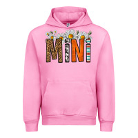 Fuchsia Pink western daisies mini Urban Hoodie - HRA Design Shop