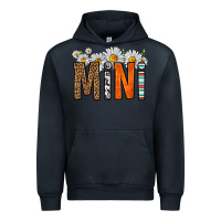 Navy western daisies mini Urban Hoodie - HRA Design Shop