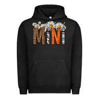 Pigment Black western daisies mini Urban Hoodie - HRA Design Shop