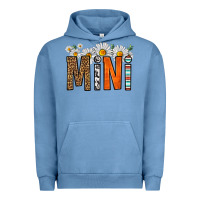 Pigment Pebble Blue western daisies mini Urban Hoodie - HRA Design Shop