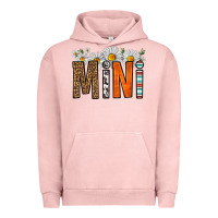 Pigment Salmon western daisies mini Urban Hoodie - HRA Design Shop