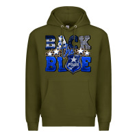Army Green Back to blue 4th of July 4th of july Premium Hoodie - CowGirlArtShop