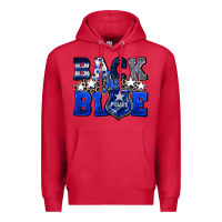 Cardinal Back to blue 4th of July 4th of july Premium Hoodie - CowGirlArtShop