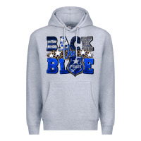 Heather Grey Back to blue 4th of July 4th of july Premium Hoodie - CowGirlArtShop