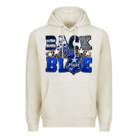 Oatmeal Heather Back to blue 4th of July 4th of july Premium Hoodie - CowGirlArtShop