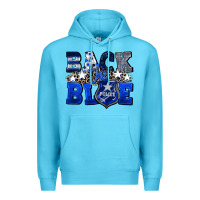 Ocean Blue Back to blue 4th of July 4th of july Premium Hoodie - CowGirlArtShop