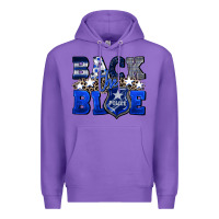 Purple Back to blue 4th of July 4th of july Premium Hoodie - CowGirlArtShop