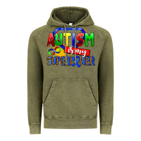 Vintage Olive autism is my superpower Vintage Hoodie - AdoDesignShop