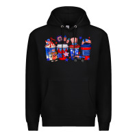 Black 4th of July coffee drinks Premium Hoodie - Neo Western