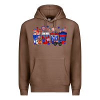 Chestnut 4th of July coffee drinks Premium Hoodie - Neo Western