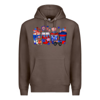 Coffee 4th of July coffee drinks Premium Hoodie - Neo Western