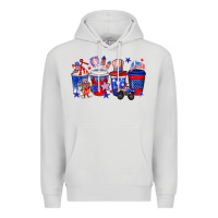 Dove Grey 4th of July coffee drinks Premium Hoodie - Neo Western