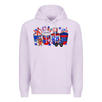 Lilac 4th of July coffee drinks Premium Hoodie - Neo Western