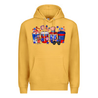 Mustard 4th of July coffee drinks Premium Hoodie - Neo Western