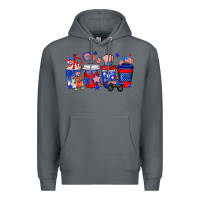 Rock 4th of July coffee drinks Premium Hoodie - Neo Western