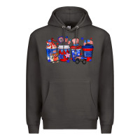 Smoke 4th of July coffee drinks Premium Hoodie - Neo Western