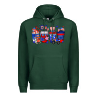 Sports Green 4th of July coffee drinks Premium Hoodie - Neo Western