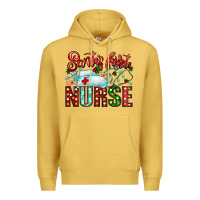 Antique Gold santa is favorite nurse Premium Hoodie - CowhideDigitalArt
