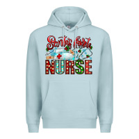 Blue Mist santa is favorite nurse Premium Hoodie - CowhideDigitalArt