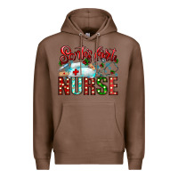 Chestnut santa is favorite nurse Premium Hoodie - CowhideDigitalArt