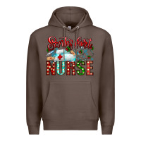 Coffee santa is favorite nurse Premium Hoodie - CowhideDigitalArt