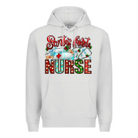 Dove Grey santa is favorite nurse Premium Hoodie - CowhideDigitalArt