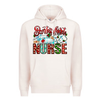 Pale Pink santa is favorite nurse Premium Hoodie - CowhideDigitalArt