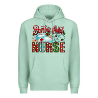 Seafoam santa is favorite nurse Premium Hoodie - CowhideDigitalArt