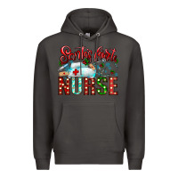 Smoke santa is favorite nurse Premium Hoodie - CowhideDigitalArt