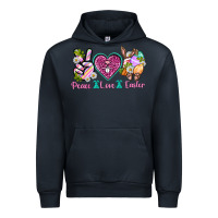 Navy Peace Love Easter Urban Hoodie - Neo Western