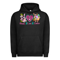 Pigment Black Peace Love Easter Urban Hoodie - Neo Western