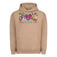Pigment Burro Peace Love Easter Urban Hoodie - Neo Western