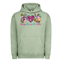 Pigment Oil Green Peace Love Easter Urban Hoodie - Neo Western