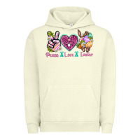 Pigment Pistachio Peace Love Easter Urban Hoodie - Neo Western