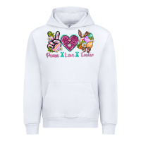 White Peace Love Easter Urban Hoodie - Neo Western
