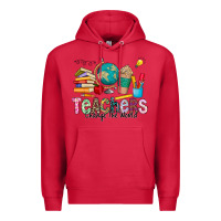 Cardinal Teachers Change The World Premium Hoodie - CowhideDigitalArt