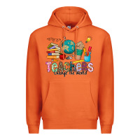 Carrot Teachers Change The World Premium Hoodie - CowhideDigitalArt