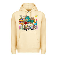 Pina Colada Teachers Change The World Premium Hoodie - CowhideDigitalArt
