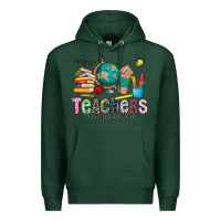Sports Green Teachers Change The World Premium Hoodie - CowhideDigitalArt