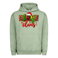 Pigment Oil Green christmas gamma claus Urban Hoodie - FaDigitalArtStudio
