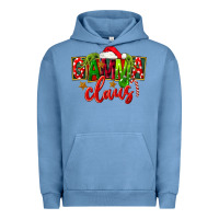 Pigment Pebble Blue christmas gamma claus Urban Hoodie - FaDigitalArtStudio