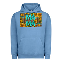 Pigment Pebble Blue mama whiskey barrel skinny metal can holder Urban Hoodie - HRA Design Shop